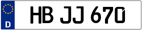 Trailer License Plate